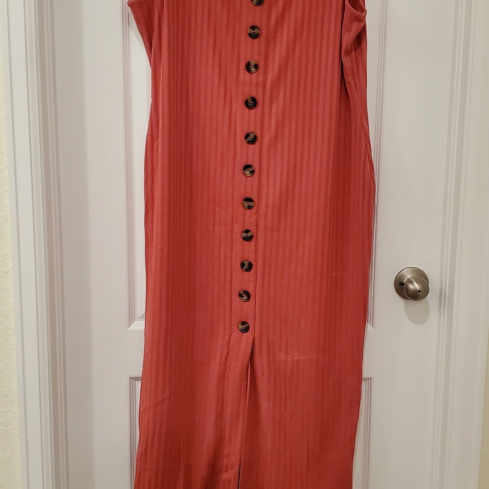 Forever 21+ Tank Dress With Front Split